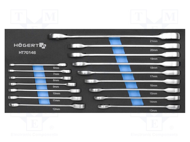 Tool: wrenches set; 16pcs.