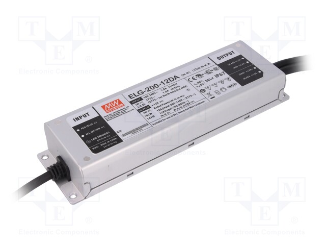 Power supply: switched-mode; Communication: DALI; LED; 192W; 12VDC