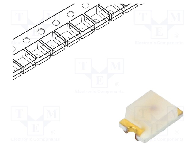 LED; SMD; 0805; red; 7.15mcd; 2x1.3x0.8mm; 130°; 2.1V; 20mA; λd: 640nm