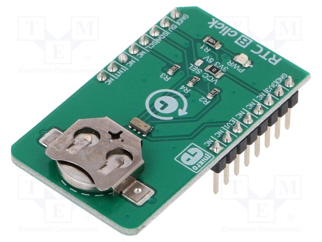 Click board; RTC; I2C; RV-3028-C7; 3.3/5VDC