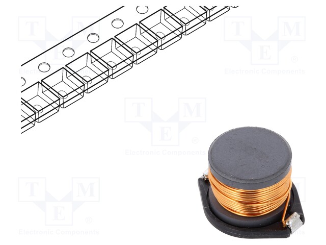 Inductor: ferrite; SMD; 1mH; 1.17A; 1.2Ω; 18.7x15.2x12mm; ±20%