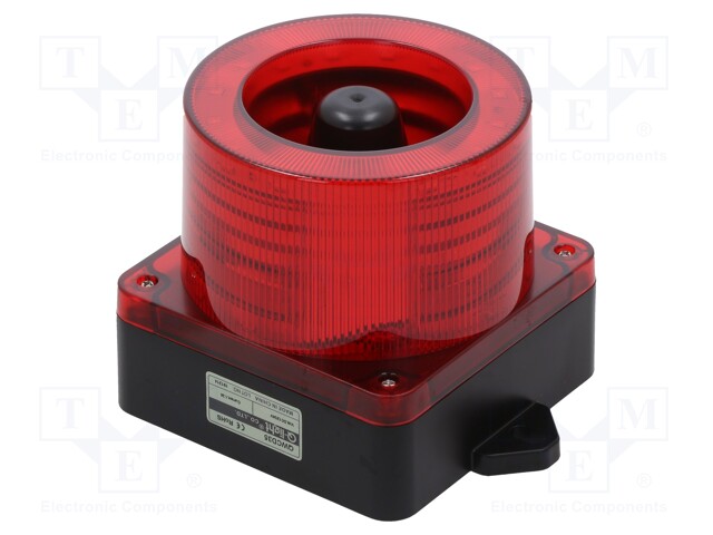 Signaller: lighting-sound; 10÷30VDC; Colour: red; IP66; -50÷60°C