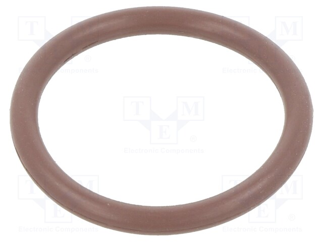 O-ring gasket; FPM; D: 2mm; Øint: 17mm; brown; -20÷200°C