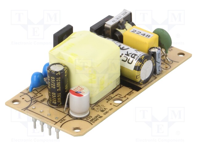 Converter: AC/DC; PCB; Electr.connect: THT