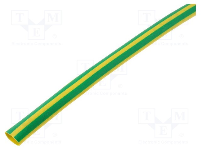 Heat shrink sleeve; 3: 1; 6mm; L: 5m; yellow-green; -50÷125°C