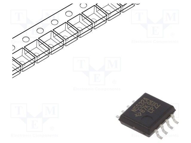 Operational amplifier; 10MHz; 5÷15V; Channels: 2; SO8-W; IB: 1uA