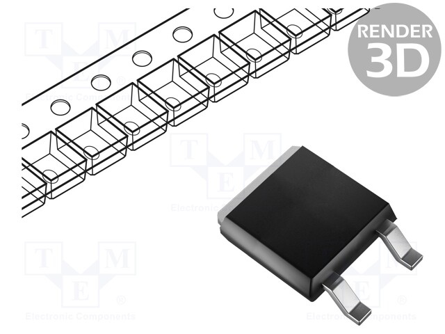 Triac; 1.2kV; 15A; 40/60mA; SMD; tube; TO263ABHV; Ifsm: 145A