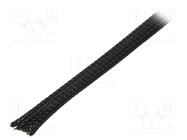 Polyester conduit; ØBraid : 5÷12,nom.8mm; polyester; black