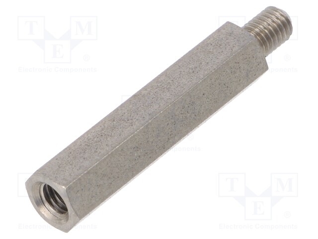 Screwed spacer sleeve; Int.thread: M5; 35mm; Ext.thread: M5