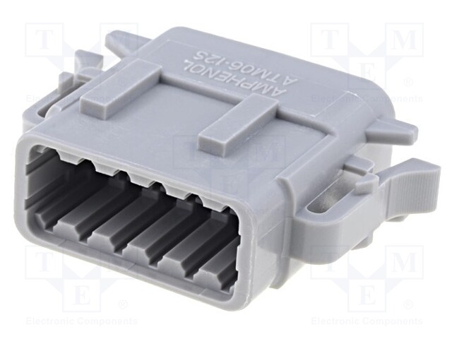 Connector: wire-wire; ATM; plug; female; PIN: 12; IP67; for cable