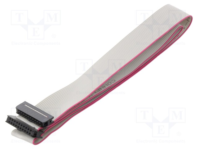 Ribbon cable with IDC connectors; 16x28AWG; Cable ph: 1mm; 0.15m