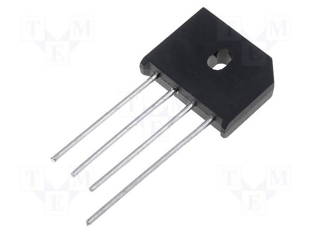 Single-phase bridge rectifier; Urmax: 400V; If: 12A; Ifsm: 270A