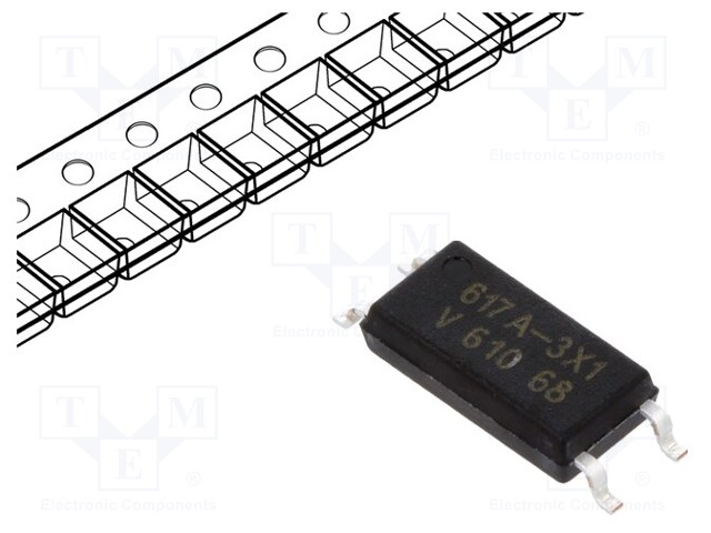 Optocoupler; SMD; Channels: 1; Out: transistor; Uinsul: 5kV; Uce: 80V