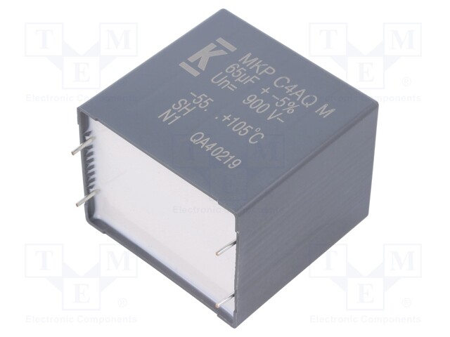 Capacitor: polypropylene; DC-Link; 65uF; ESR: 2.8mΩ; THT; ±5%; 33.5A