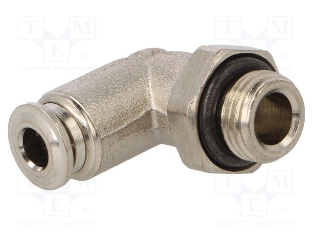 Push-in fitting; angled; 1/8"; -0.99÷20bar; 4mm