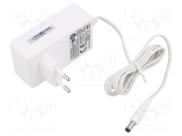 Power supply: switched-mode; plug; 12VDC; 3A; 36W; Plug: EU; 87.41%