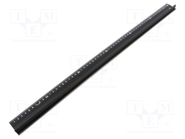 Ruler; L: 0.6m; black