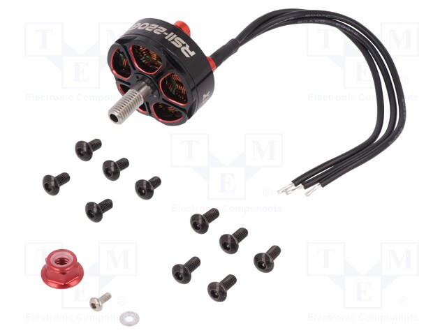 Motor: BLDC; 27g; 14.8÷22.2VDC; Series: RS; KV (V): 2700; 27.2mm