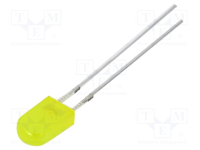 LED; rectangular; 2.43x5x8.6mm; yellow; 150÷220mcd; 100°; 20mA