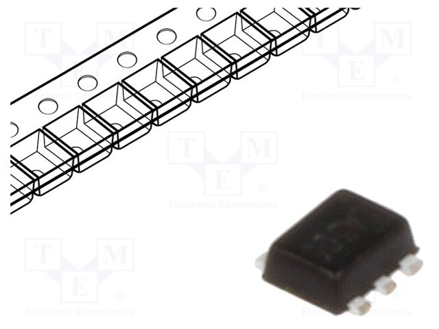 Transistor: N/P-MOSFET; unipolar; complementary; 20/-20V; 0.45W