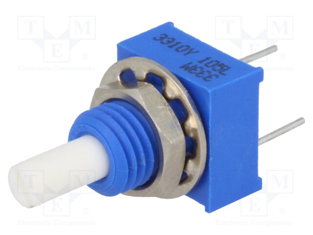 Potentiometer: shaft; single turn; 1MΩ; ±20%; 0.25W; linear; 3.18mm