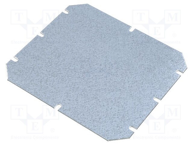 Mounting plate; zinc-plated steel; W: 155mm; L: 140mm; TA2016