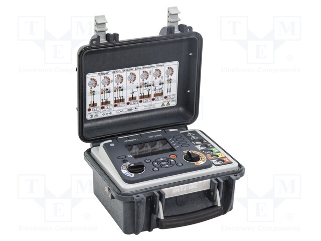 Meter: grounding resistance; WQVGA 5,25"; 1mΩ÷20kΩ; IP54; 4.5kg