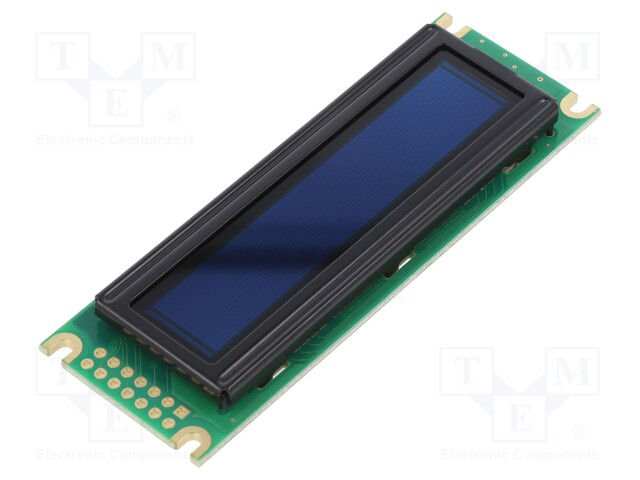 Display: OLED; graphical; 2.4"; 100x16; Dim: 85x30x10mm; yellow