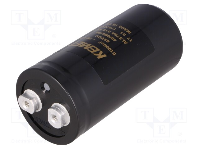 Capacitor: electrolytic; 51000uF; 63VDC; Leads: screw; ESR: 14mΩ