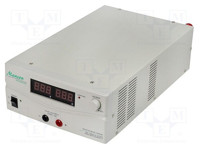 Power supply: laboratory; Channels: 1; Uout: 1÷30VDC; 3A; 30A