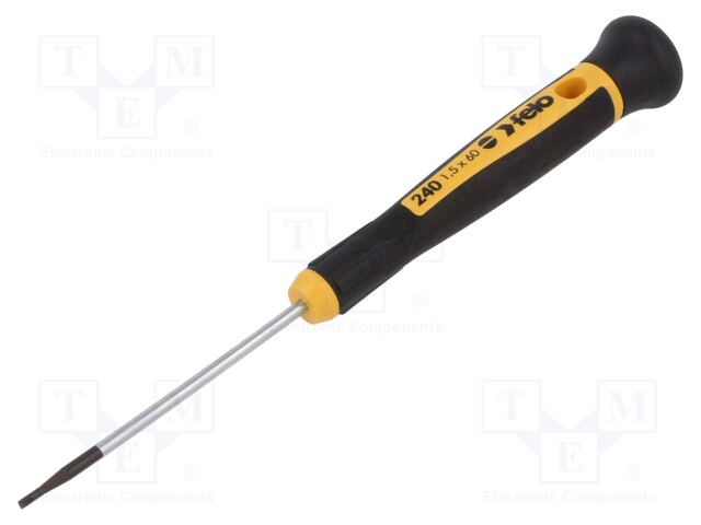 Screwdriver; slot; precision; 1,5x0,23mm