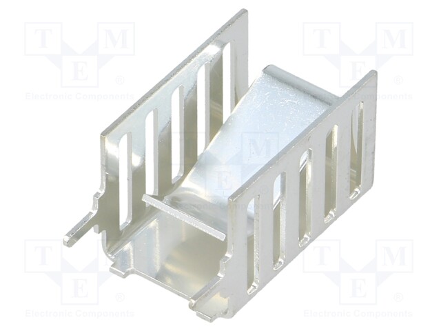 Heatsink: moulded; L: 20mm; W: 13mm; H: 13mm; 23.3K/W; copper; clip-on