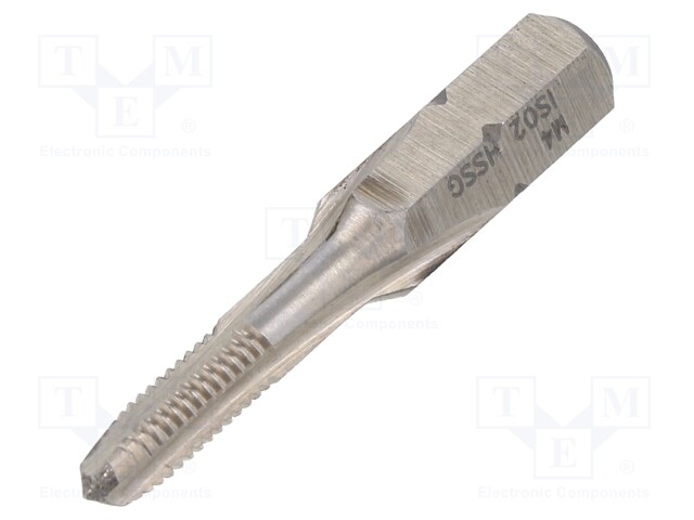 Tap; HSS-G; M4; 0.7; 35mm; Mounting: screwdriver bit 1/4" (C6,3mm)