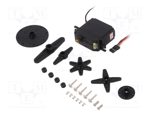 Motor: servo; 4.8÷6VDC; standard; digital; 63g; 41.3x20.7x40mm