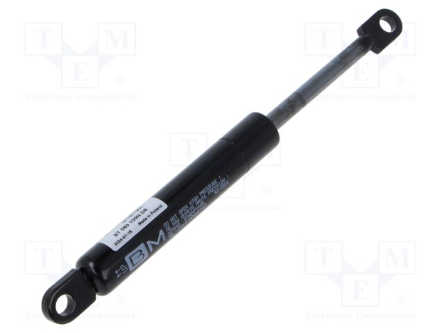 Gas spring; E: 205mm; Features: with welded steel eyes; Øout: 18mm