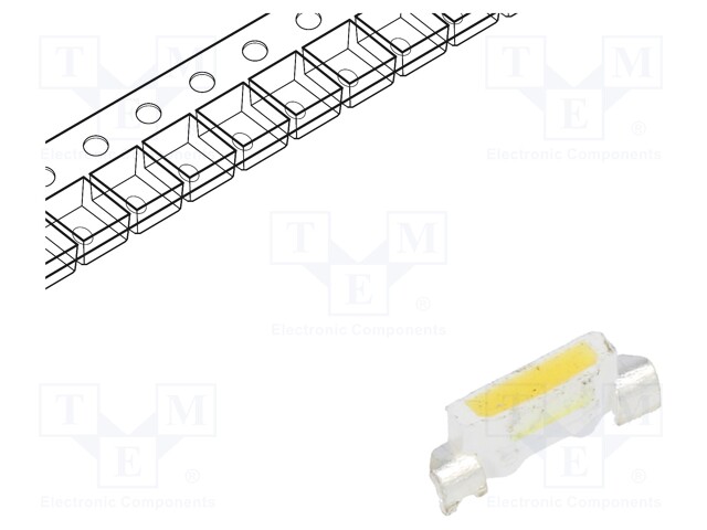 LED; SMD; 4008; white warm; 1400÷2000mcd; 2300-2700K; 120°; 20mA