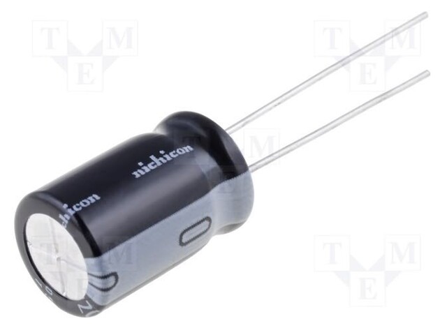 Capacitor: electrolytic; THT; 10uF; 100VDC; Ø6.3x11mm; Pitch: 2.5mm