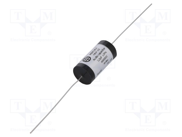 Capacitor: polypropylene; 2.2uF; 400VDC; ±2%; Ø16.6x29mm; -25÷85°C