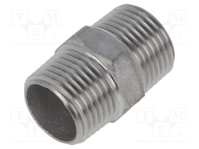 Nipple; threaded,straight; max.10bar; 27mm