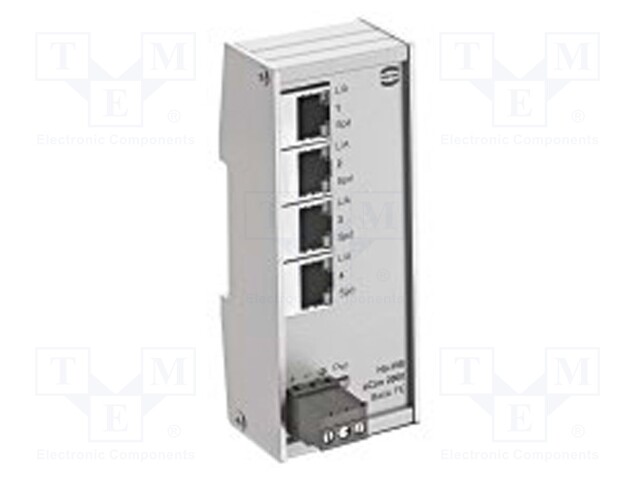 Industrial module: switch Ethernet; unmanaged; 9÷60VDC; RJ45