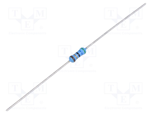 Resistor: thin film; THT; 56Ω; 600mW; ±5%; Ø2.5x6.5mm; 50ppm/°C