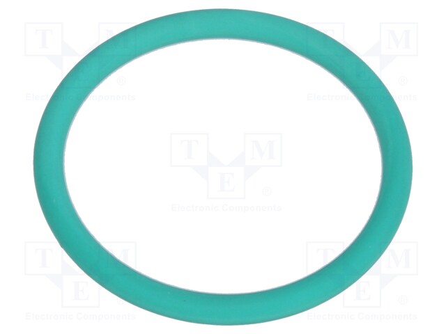 O-ring gasket; FPM; D: 1.5mm; Øint: 16mm; PG11; green; -40÷200°C