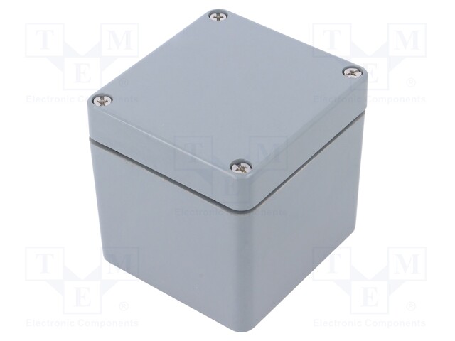 Enclosure: multipurpose; X: 75mm; Y: 80mm; Z: 75mm; polyester; grey