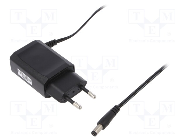 Power supply: switched-mode; 6VDC; 1A; Out: 5,5/2,1; 6W; Plug: EU