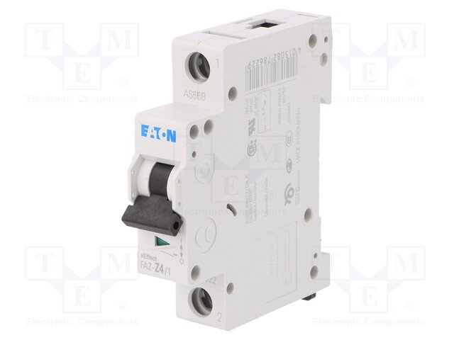 Circuit breaker; 230/400VAC; Inom: 4A; Poles: 1; DIN; Charact: Z