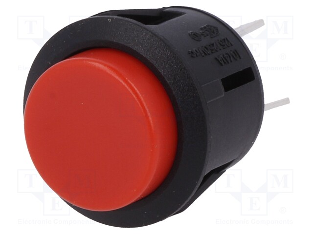 Switch: push-button; Pos: 2; DPST-NO; 6A/250VAC; red; Illumin: none