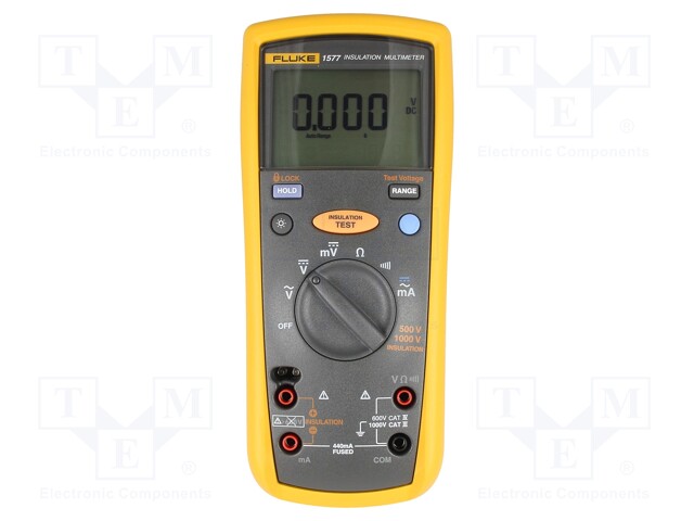 Digital multimeter; LCD (6000),with a backlit; True RMS AC