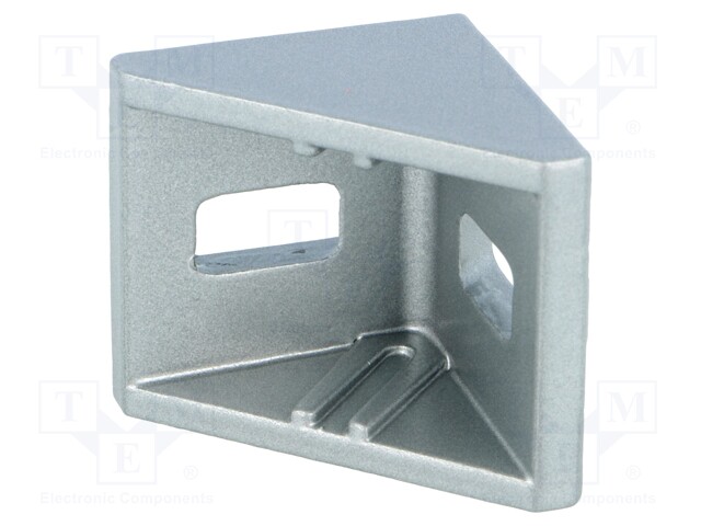 Angle bracket; for profiles; Width of the groove: 6mm; W: 28mm