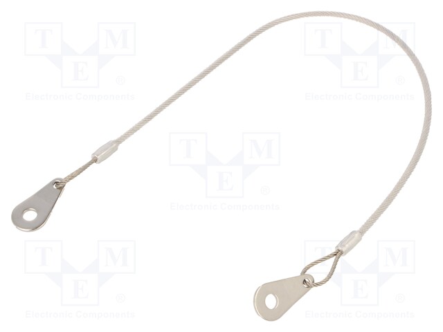 Retaining cable; Plating: PVC; Mat: stainless steel; 320mm