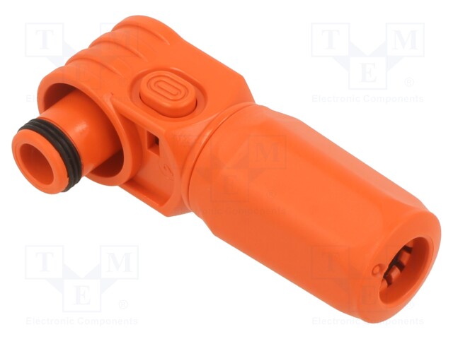 Plug; DC supply; female; PIN: 1; for cable; crimped; orange; 1kV